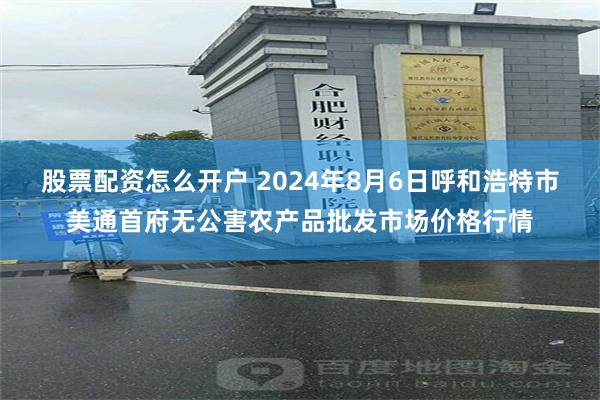 股票配资怎么开户 2024年8月6日呼和浩特市美通首府无公害农产品批发市场价格行情